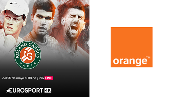 El mejor tenis vuelve a Orange TV: Roland-Garros, al completo y en 4K con Eurosport