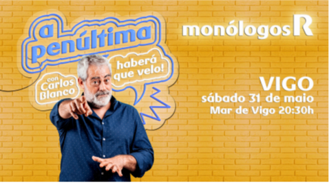 Los monólogos R regresan a Vigo con “A penúltima” de Carlos Blanco