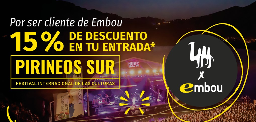 Embou se convierte en partner tecnológico de Pirineos Sur 2025 y ofrece un 15% de descuento en entradas a sus clientes