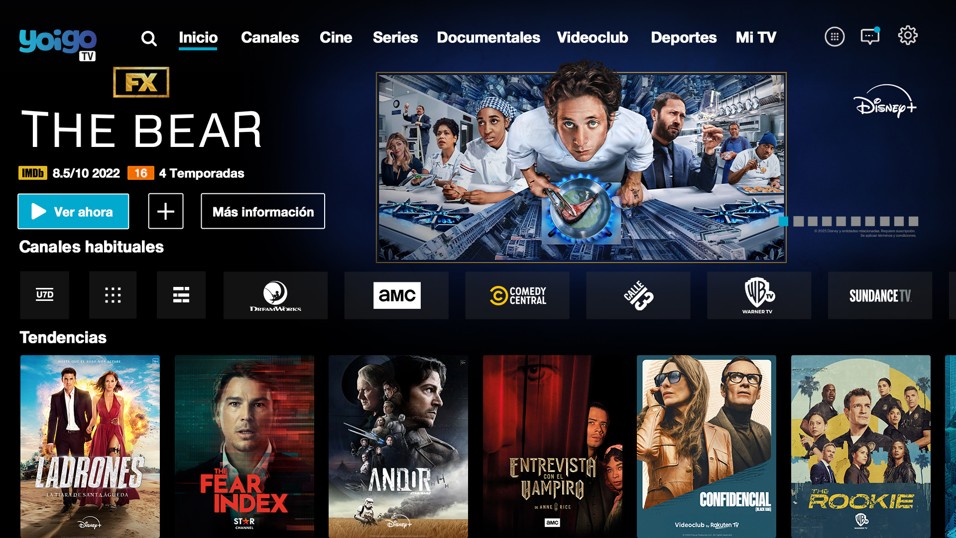 Disney+ llega a Yoigo