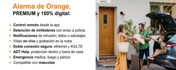 Orange lanza junto a ADT un servicio de alarmas premium, con precios exclusivos para sus clientes y las mejores prestaciones del mercado