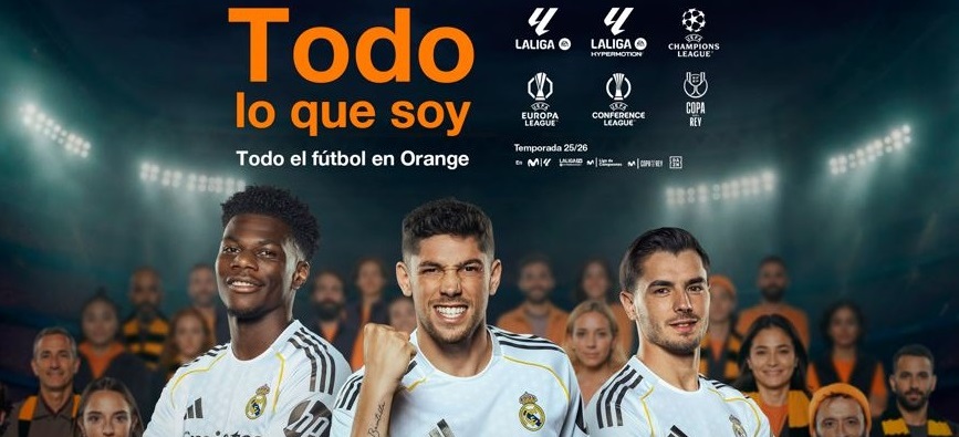 Todo el fútbol de la temporada 25-26 de nuevo con Orange, y con calidad premium en imagen y sonido