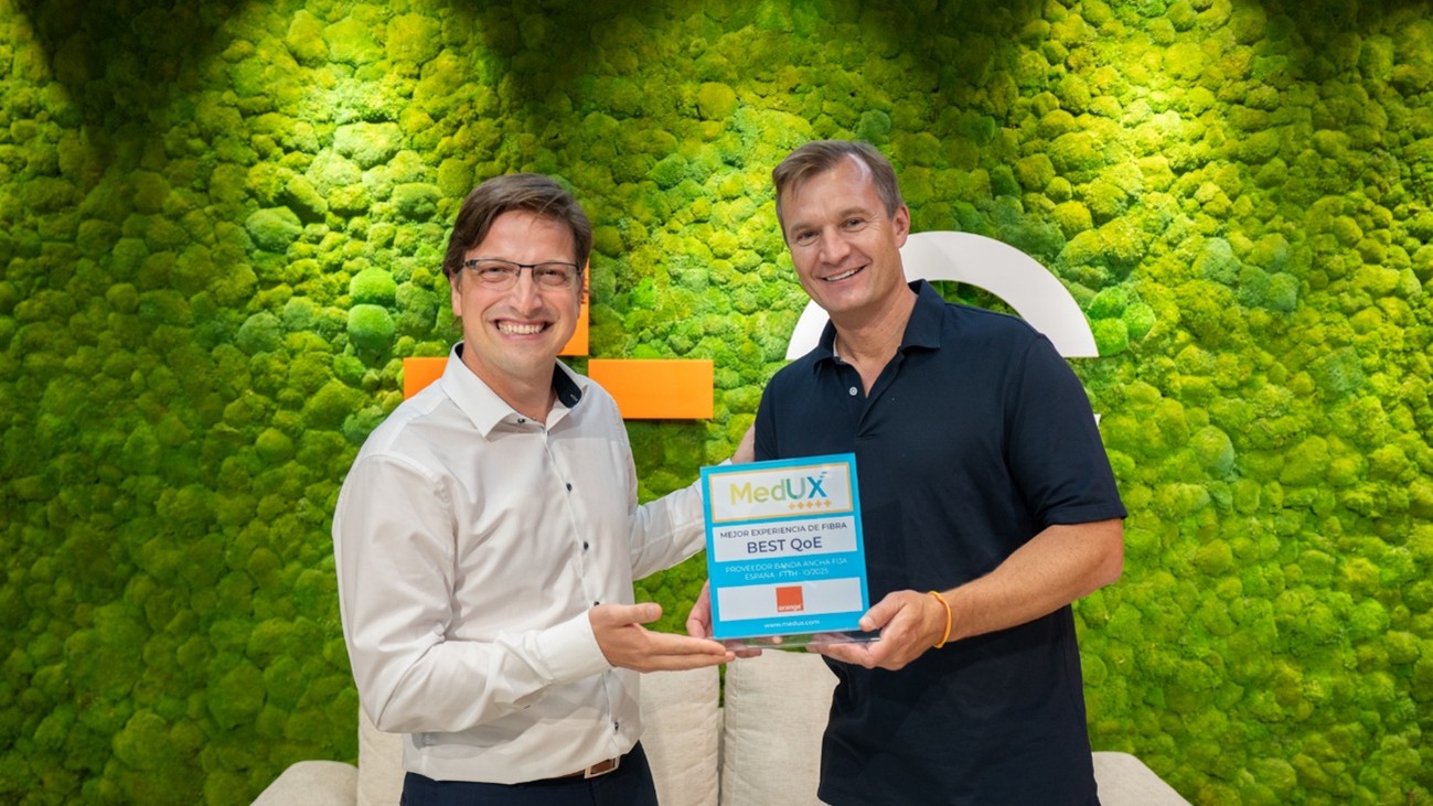 Orange es el operador con la mejor experiencia de fibra en España según el ranking MedUX 2025