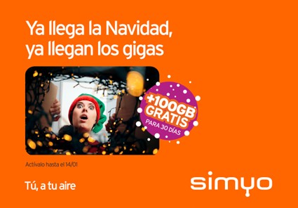 Ya llega la Navidad a simyo, ya llegan los gigas 