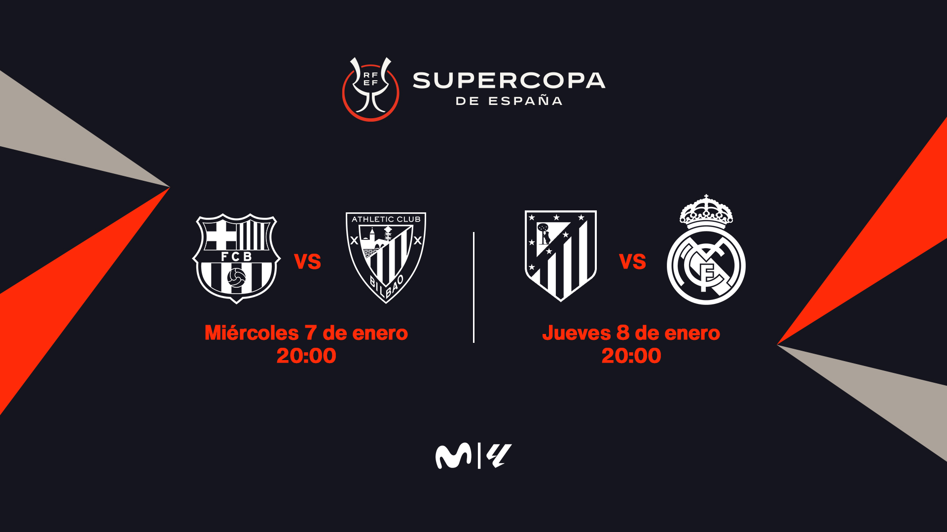 Orange TV emitirá todos los partidos de la  Supercopa de España 2026