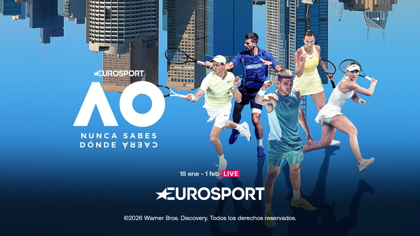 El Open de Australia reúne a las mejores raquetas del mundo en Eurosport con Orange TV