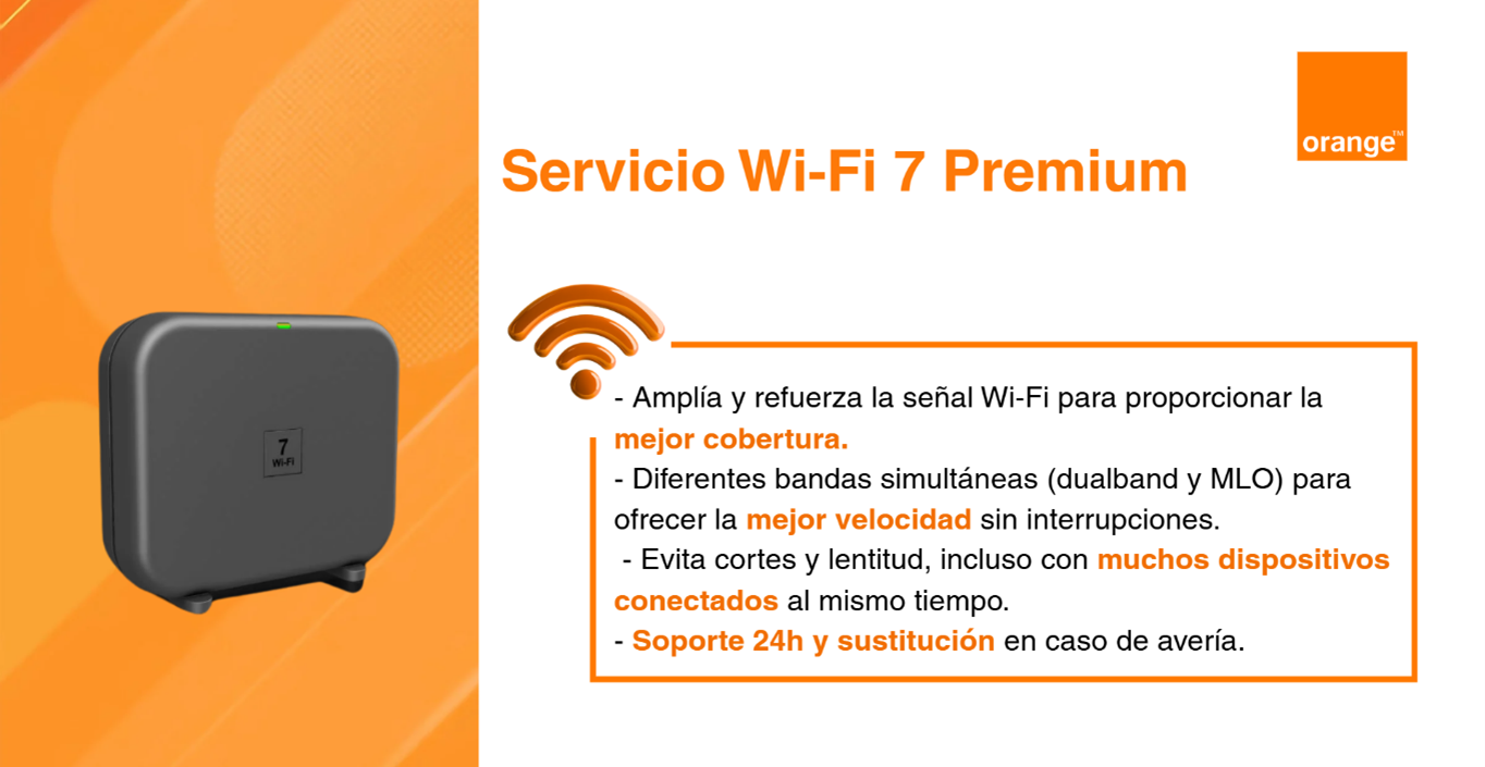 Orange se sitúa de nuevo a la vanguardia de la conectividad con el nuevo Servicio Wi-Fi 7 Premium