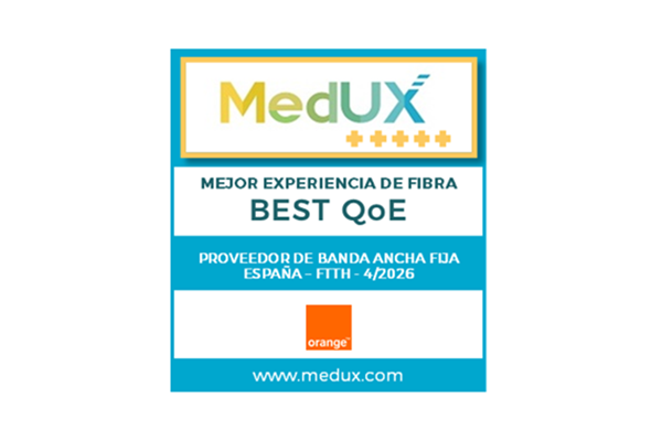 Orange repite como el operador con la mejor experiencia de fibra en España según el último ranking MedUX 2026