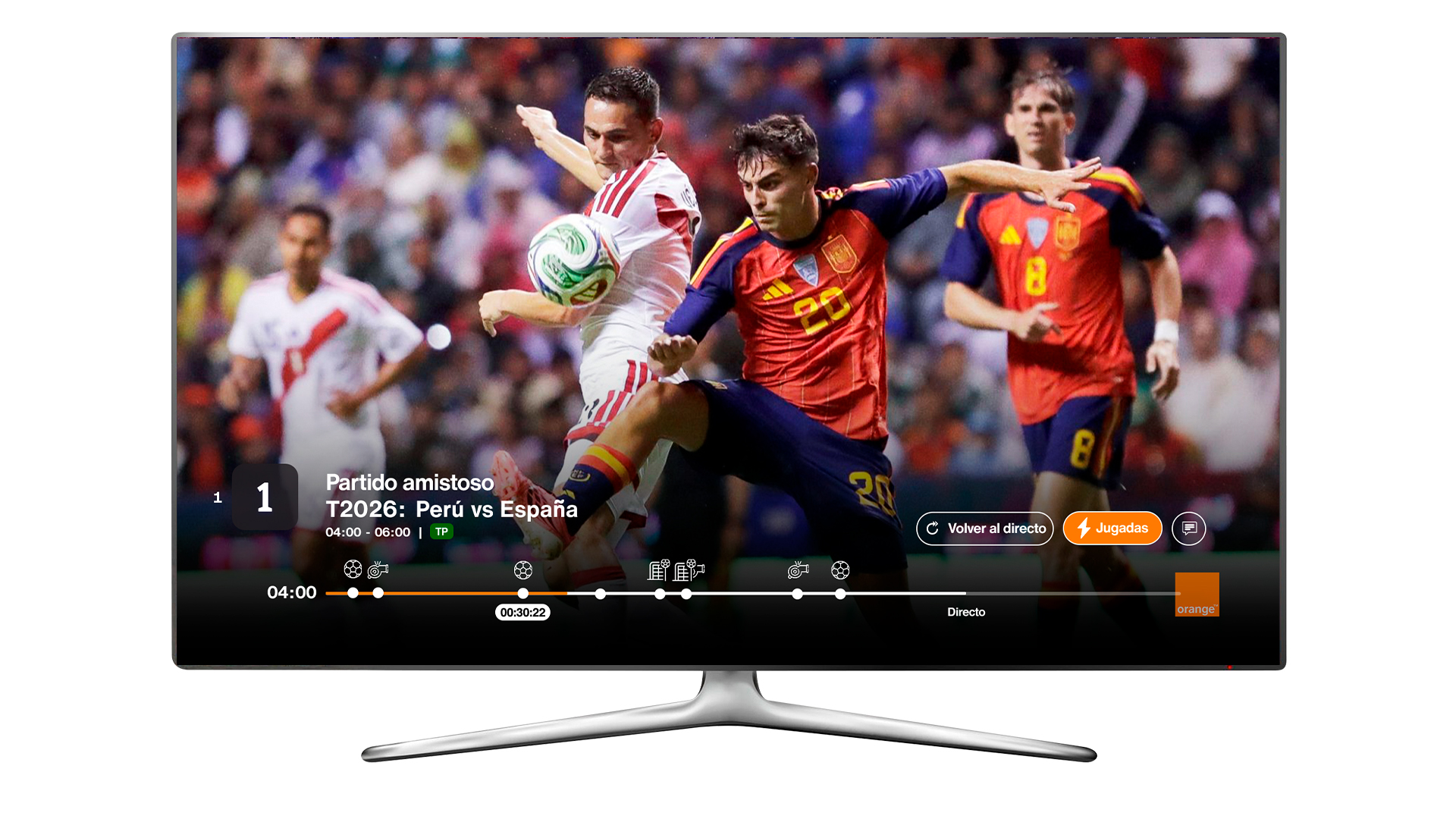 Orange TV ofrece la mejor experiencia durante la Copa Mundial de la FIFA 2026™ con la incorporación de La 1 UHD y el despliegue de ‘Jugadas clave’ en todos los dispositivos